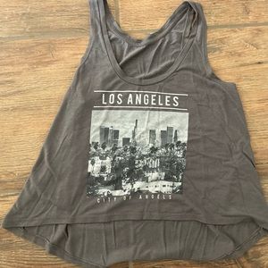 Women’s Cropped Los Angeles Graphic Tank